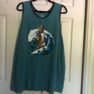 Men’s teal tank top